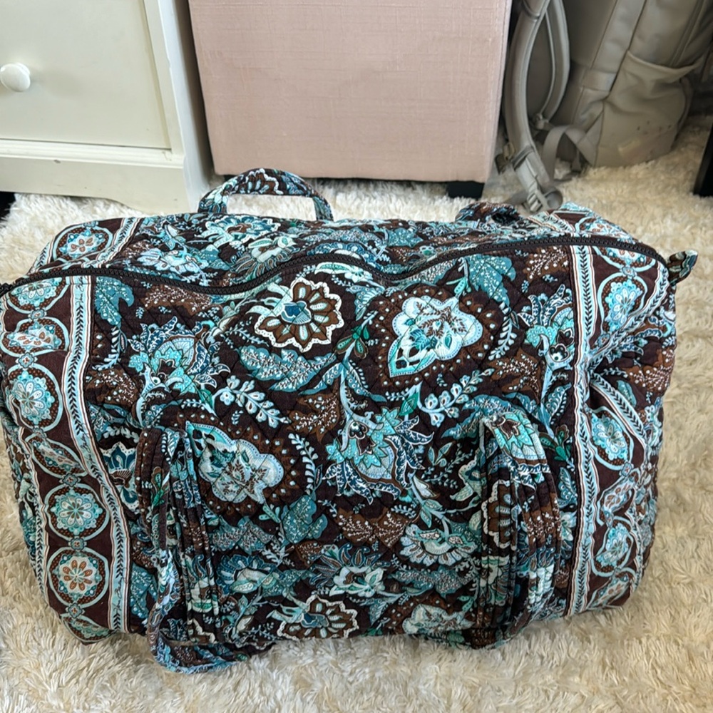 Vera Bradley Java Blue duffel bag